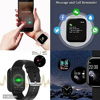 Smart Watch D20 Plus (1.3 Inch) Bluetooth Smart Fitness Band Watch with Heart Rate Activity Tracker, Calorie Counter, Blood Pressure, OLED Touchscreen for Men/Women Compatible with All Smartphones Sm-thumb3