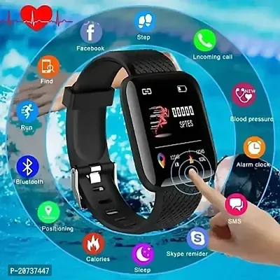 Buy Smart Watch Id 116 Bluetooth Smart Fitness Wireless Watch With Heart Rate Activity Tracker Waterproof Body Step And Calorie Counter Oled Touchscreen Display Men Women Kids