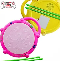 Kids Multicolored Flash Drum Set With Music and Lights Electronic Touch Flash Visual 3d Lights with 3 game mode  Dynamic Music Toy For Kids-thumb2