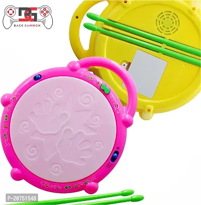 Kids Multicolored Flash Drum Set With Music and Lights Electronic Touch Flash Visual 3d Lights with 3 game mode  Dynamic Music Toy For Kids-thumb3