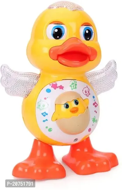 Dancing Duck Toy with Real Dancing Action  Music Flashing Lights, Multi Colornbsp;nbsp;(Multicolor)-thumb0