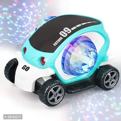 BEST BUY Musical/Dancing/Lighting Stunt 09 Future Car Rotate 360deg; With Multicolor led Flashing Light  Music Learning/educational Gift/gifting car toy-thumb0