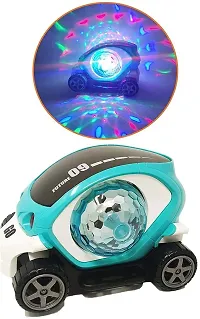 BEST BUY Musical/Dancing/Lighting Stunt 09 Future Car Rotate 360deg; With Multicolor led Flashing Light  Music Learning/educational Gift/gifting car toy-thumb1