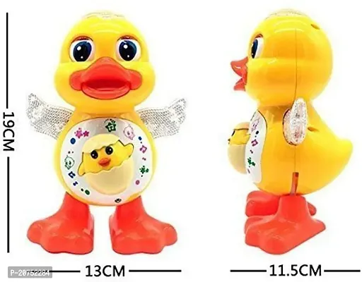 Battery Powered Musical Dancing Duck Toy Flashing Light Interesting Waddle Toy Gift Toddlers-thumb3