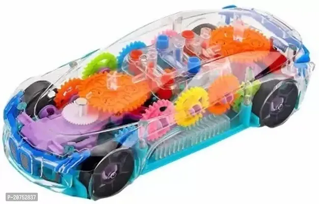 Transparent Electronic Car with Colorful Light and Music-Bump