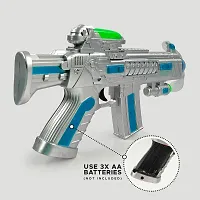Musical Space Toy Gun for Kids|with Laser Light Colorful 3DLight Effects  Music-thumb1