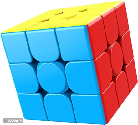 Stickerless 3x3x3 High Speed Magic Cube Puzzle Toy Educational Toys For Children-thumb0