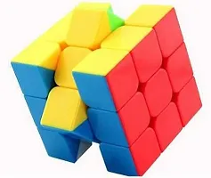 3X3X3 High Speed Smooth Magical Sticker less Cube | Puzzle | Toys | JKTCC0015-thumb2