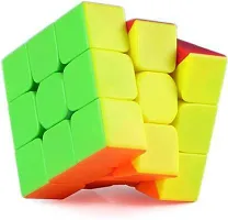 Speed cube 3x3 cube high speed stickerless magic cube 3x3x3 brainstorming puzzle cube game toy-thumb1