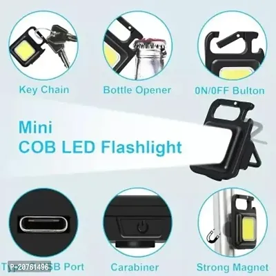 New LED Keychain Flashlight 062 Rechargeable 4 Light Modes, Bottle Opener-thumb3