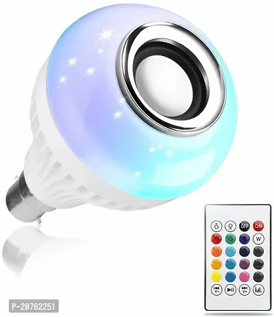 Color Changing RBG Led Music Bulb Bluetooth Music Bulb Led For Party Home Decoration And Night Light WIth 7W RBG LED and 5 W bluetooth Sterio Speaker For Home Party Decoration, Birthday Celibration Ni-thumb0