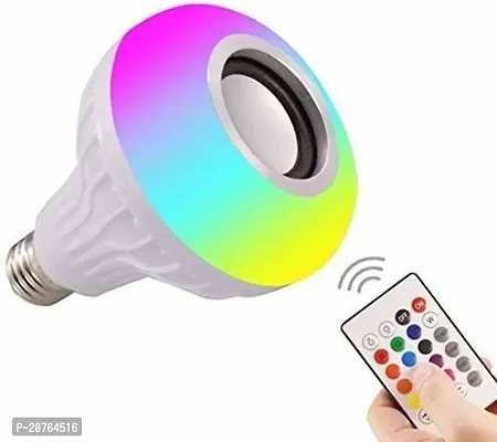 LED Music Bulb Smart Light Lamp with Bluetooth Speaker Multicolour Pack of 1