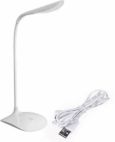 Whitecloud TRANSFORMING HOMES? LED Touch On/Off Switch Desk Lamp/Student Study Reading Dimmer Rechargeable Led Table Lamps White (GTC201-2)