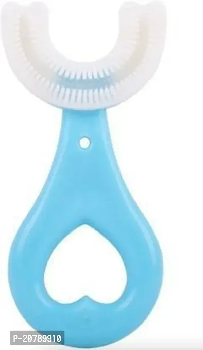 U Shaped Toothbrush for Kids Manual Whitening Toothbrush Silicone Brush Kids(1)