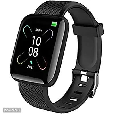 Id-16 Bluetooth Smartwatch Wireless Fitness Band Watch for Boys, Girls, Men, Women  Kids | Sports Smart Watch for All Smart Phones I Heart Rate and spo2 Monitor - Black Smart Watches-thumb0