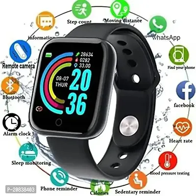 ID116Bluetooth Smart Fitness Band Watch with Heart Rate Activity Tracker, Step and Calorie Counter, Blood Pressure, OLED Touchscreen