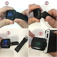 ID 116 Smartwatch  (Black Strap, FREE)-thumb2