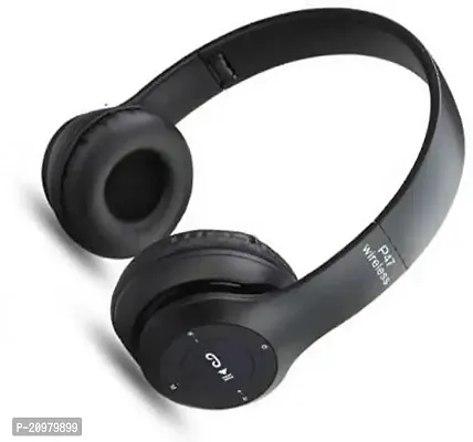 P47 Sport Headphone With Mic FMTF Wireless Earphones Bluetooth Headsetnbsp;nbsp;(Red, black, blue, green, white, On the Ear)-thumb0