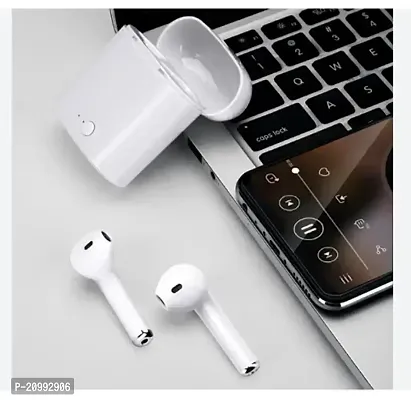 Super i7S Twins Wireless Bluetooth Earbud Earphone EDI8 Bluetooth Headset  (White, True Wireless)