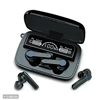 M19 Earbud TWS Wireless In Ear Headphones with Touch Control Gaming Bluetooth Earphone Bluetooth Headset (Black, True Wireless)-thumb0