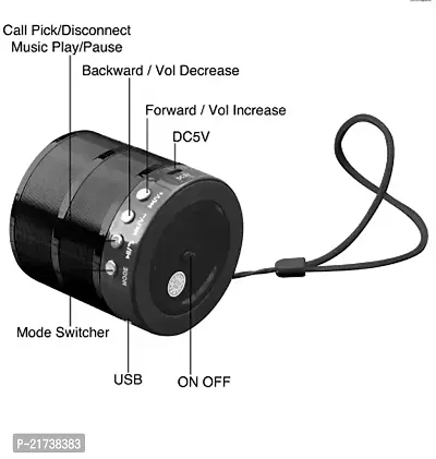 WS887 5 W Bluetooth Speaker Mini Bluetooth Portable Home Speaker 5 W Bluetooth Speaker-thumb2