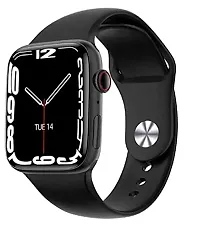 T500, Smart Watch Fitness Band 44mm Black Color Touch Screen for ANDROID and IOS, Black Strap with Bluetooth Calling-thumb1