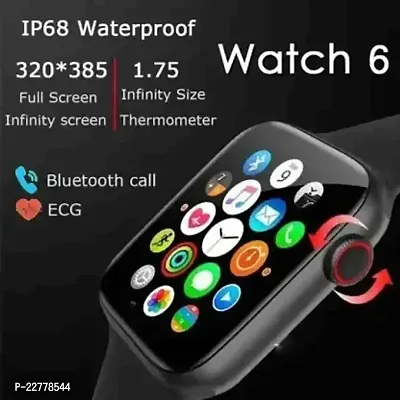 i8 Pro Max Touch Screen Bluetooth Smartwatch with Activity Tracker Compatible with All 3G/4G/5G Android  iOS Smartphones - Black
