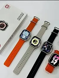 Ultra Seris 8 Smart Watch T800 Ultra Men Two Watch Smartwatch Bluetooth Call Wireless Charge Fitness Bracelet (Orange)  T-800 Ultra smartwatch-thumb1
