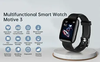 Smart Watch for Men - ID116 Water Proof Touchscreen Smart Watch Bluetooth 1.44 HD Screen Smart Watch with Daily Activity Tracker, Heart Rate Sensor, Sleep Monitor, smart watch for Kids, Boys  Girl --thumb1