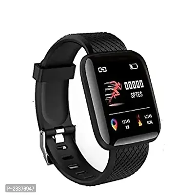 ID116 Smartwatch  (Black Strap, FREE