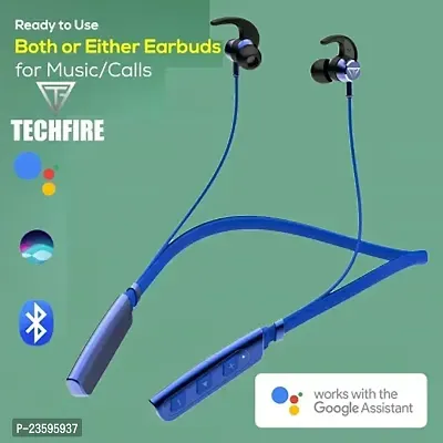 Techfire Fire-500 Pro 40 Hours Playtime Bluetooth Neckband High Bass Bluetooth Headset Bluetooth Headset-thumb0