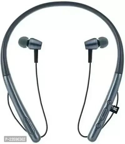 HI BASS MAGNETIC BLUETOOTH HEADPHONE WITH MIC Bluetooth Headset  (Grey, In the Ear)