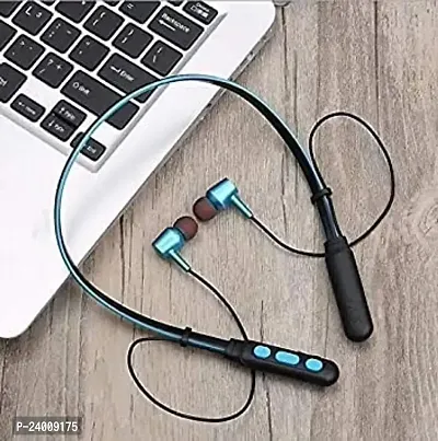 Premium Quality B11 Wireless Bluetooth Neckband In Ear Headphone Stereo Headset With Mic, Vibration Alert For All Smartphones-thumb0