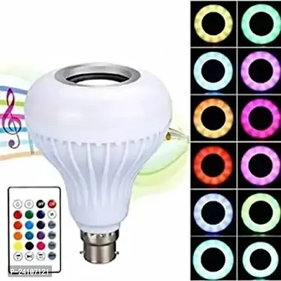 Mcsmi LED Bulb with Speaker, E27 LED Music Light Bulb with Bluetooth RGB Changing Color Lamp Built-in Audio Speaker with Remote C