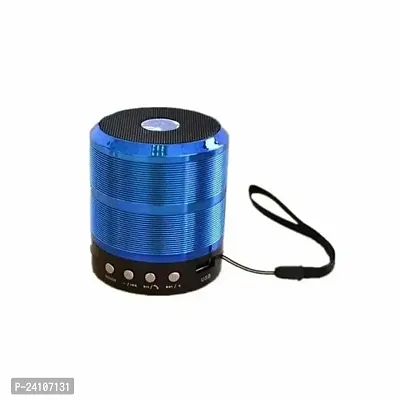 Trendy Premium Quality Ultra Sound Blue High Bass Bluetooth Speakers For Entertainment-thumb0