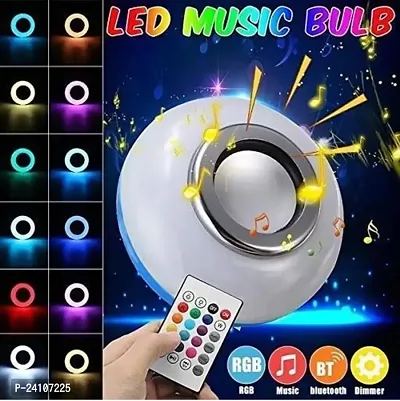 Hug Puppy Color changing LED Music Smart Bulb with Bluetooth Speaker DJ Lights-thumb0
