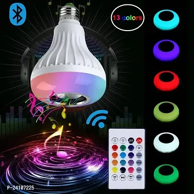 Hug Puppy Color changing LED Music Smart Bulb with Bluetooth Speaker DJ Lights-thumb2