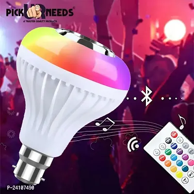 Colourful LED Light Lamp Built-in Audio Speaker Music Player With Remote Control Smart Bulb-thumb0