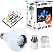 Colourful LED Light Lamp Built-in Audio Speaker Music Player With Remote Control Smart Bulb-thumb2