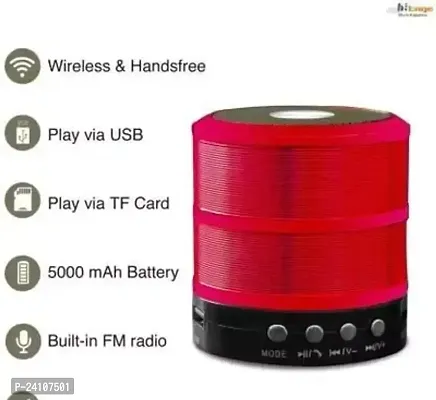 Stereo Wireless Sound Bliss Compact Bluetooth Speaker with Powerful Audio in pack of one-thumb0