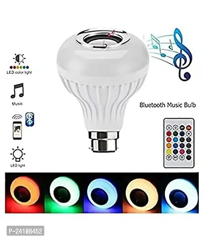 Stonx Bluetooth Light Bulb with Speaker, Smart LED Music Play Bulb with 24 Keys Remote Control 12W Changing Color Lamp for Bar Decoration, Home, Restaurants
