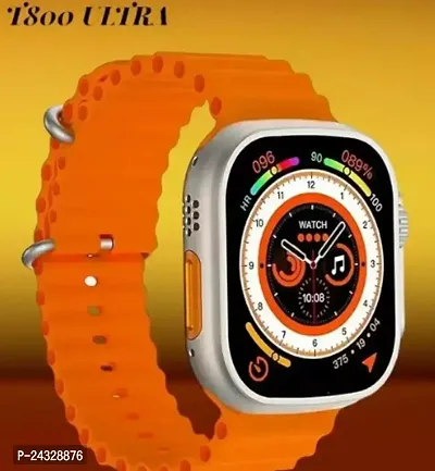 8 Smart Watch T800 Ultra Men Two Watch NFC Door Unlock Smartwatch Bluetooth Call Wireless Charge Fitness Bracelet (Orange)-thumb3