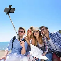 R1s Bluetooth Selfie Sticks with Remote and Selfie Light, 3-in-1 Multifunctional Selfie Stick Tripod Stand Compatible with iPhone/OnePlus/Samsung/Realme  All Smartphones/Go Pro (Black)-thumb1