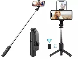 KUBA Bluetooth Extendable Selfie Stick with Tripod Stand and Wireless Remote,3-in-1 Multifunctional Selfie Stick Tripod-thumb1