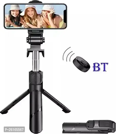 KUBA Portable Bluetooth selfie stick with wireless remote access and extendable tripod stand-thumb0