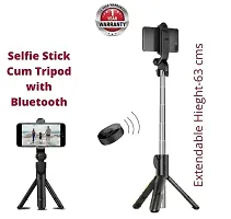 Trading Selfie Stick with Detachable Wireless Remote, 3 in 1 Function Sturdy Tripod Stand and Mobile Stand Bluetooth Selfie Stick-thumb1