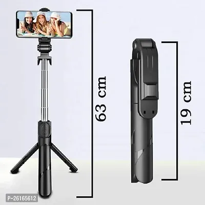 Trading Selfie Stick with Detachable Wireless Remote, 3 in 1 Function Sturdy Tripod Stand and Mobile Stand Bluetooth Selfie Stick-thumb3