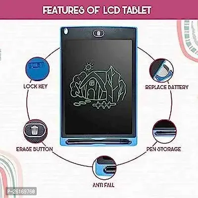 SHWETALI ENTERPRISE-LCD WRITING TABLET MAGIC SLATES FOR KIDS 8.5INCH E-NOTE PAD (ASSORTED COLOR).
