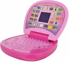 Educational Learning Laptop for Kids with LED Display, Alphabet ABC and 123 Number Learning Computer for Kids (Laptop Pink)-thumb1