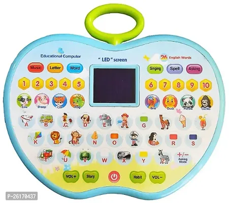 TOY Educational Computer ABC and 123 Learning Kids Laptop with LED Display and Music (Multi-Color)-thumb0